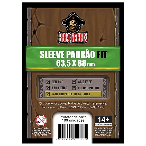 Sleeve Padrão Fit (Shield Perfect Size) Bucaneiros