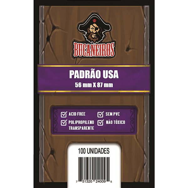 Sleeve Padrão USA (56 x 87) Bucaneiros