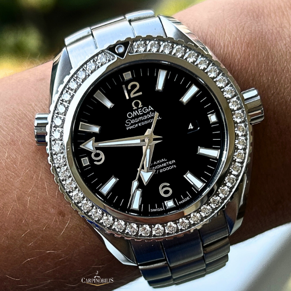 OMEGA SEAMASTER PLANET OCEAN 600M DIAMOND BEZEL