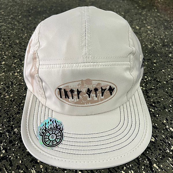 Bone Five Panel Tripside Aba Flexivel Fita Traseira Bege