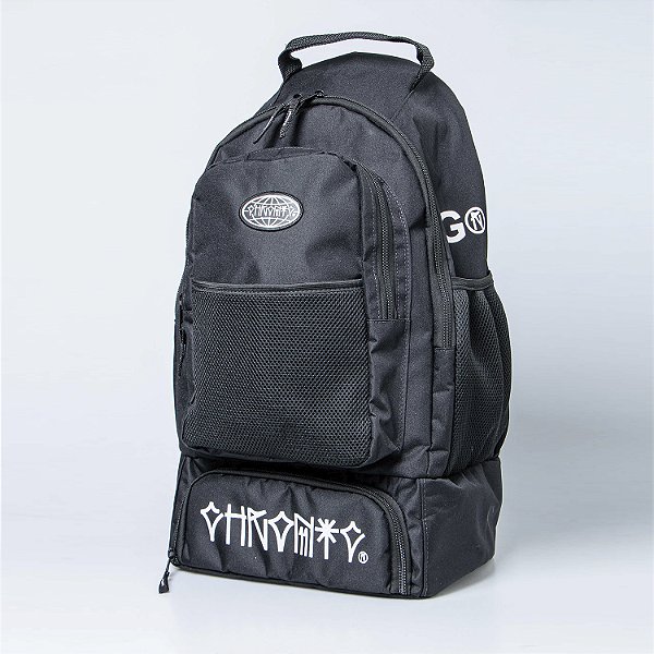 Mochila Chronic Preta Streetwear Bolso Termico Silk Lateral