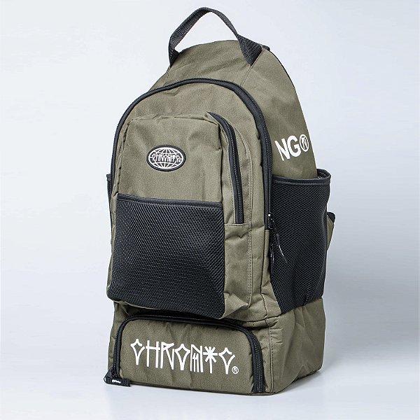 Mochila Chronic Verde Streetwear Bolso Termico Silk Lateral