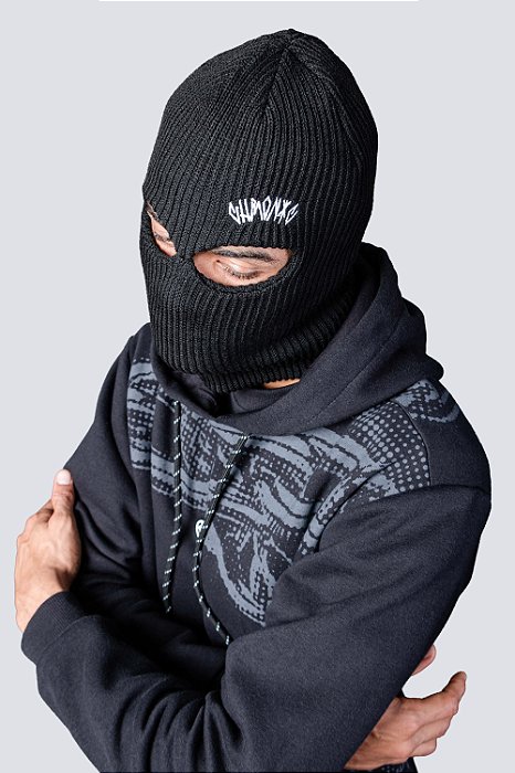 Balaclava Chronic Listrada Touca Proteção Original Preto
