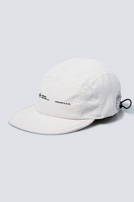 Bone Five Panel Aba Flexível Bege