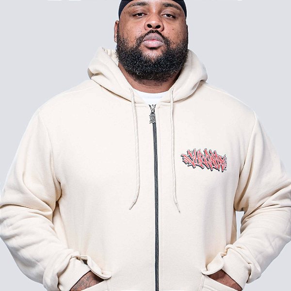 Blusa Moletom Chronic Plus Size Algodão Bege