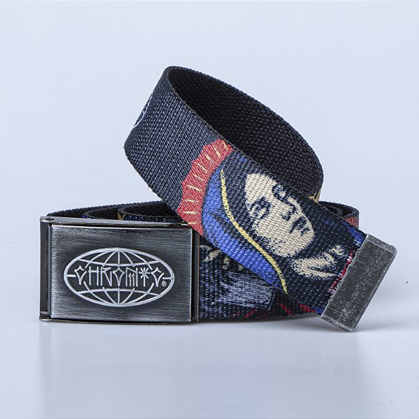 Cinto Chronic Santa Fivela de Metal Tag World Preto