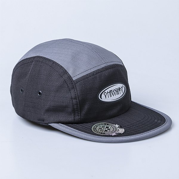 Bone Five Panel Chronic Aba Flexivel Elastico Traseiro Cinza