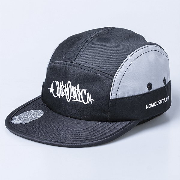 Bone Five Panel Chronic Aba Flexivel Letra Frontal Preto