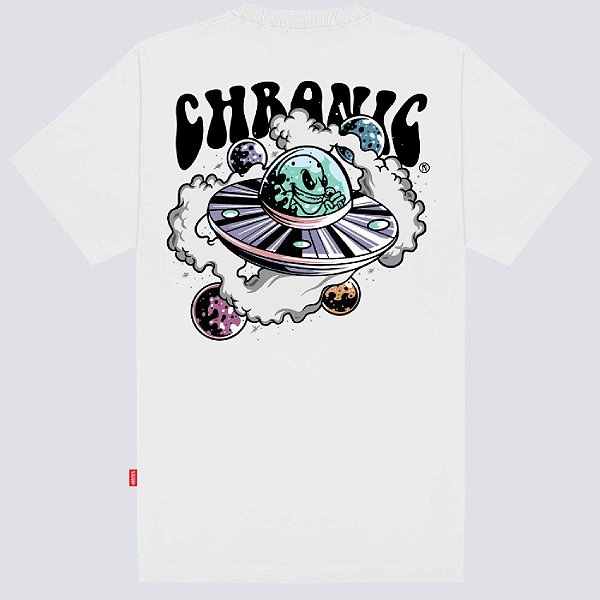 Camiseta Chronic Disco Voador Oversized Preto