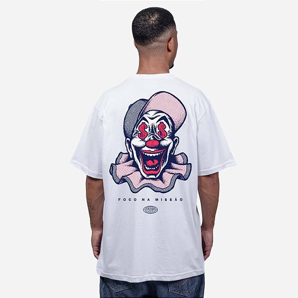 Camiseta Chronic Palhaço Oversized Cinza