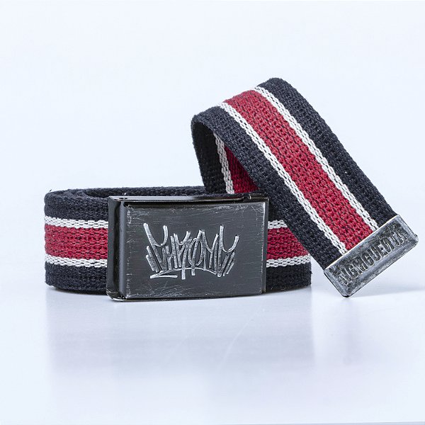 Cinto Chronic Fivela de Metal Tag World Advanced Vermelho