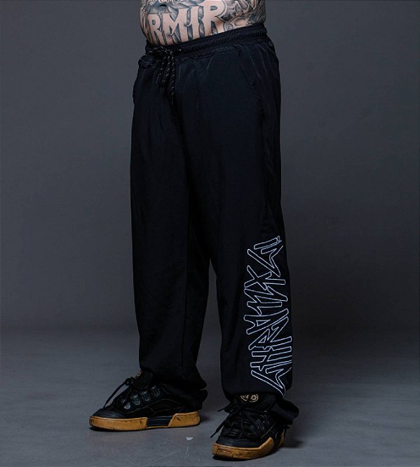 Calça Tactel Black Chronic Original Tag Vertical Bordado