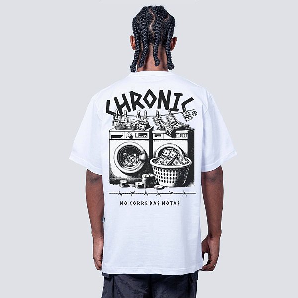 Camiseta Chronic Corre das Notas Branca
