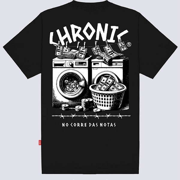 Camiseta Chronic Corre das Notas Preta