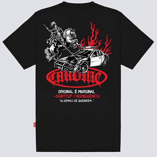 Camiseta Chronic São Jorge Revolta Sagrada Preto Orignal