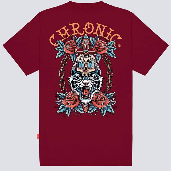 Camiseta Chronic Savage Bloom Original Vermelha