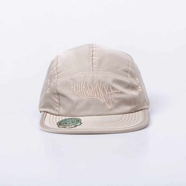 Boné Five Panel Chronic Aba Flexivel Logo Bordado Bege