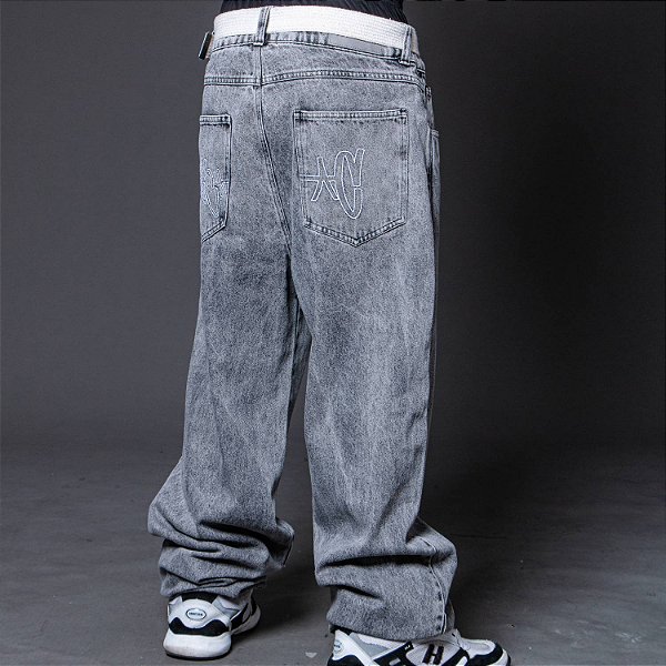 Calça Chronic Jeans Corte Reto Logo Bordado Original