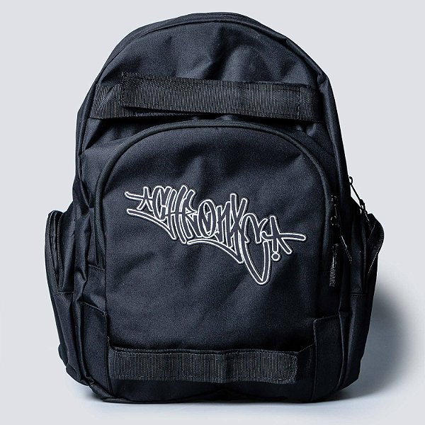 Mochila Chronic Black  Logo Bordado Original