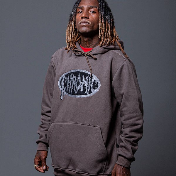 Moletom Chronic Algodão Shadow Flame Marrom