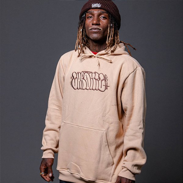 Blusa Moletom Canguru Chronic Bomb Bege Original