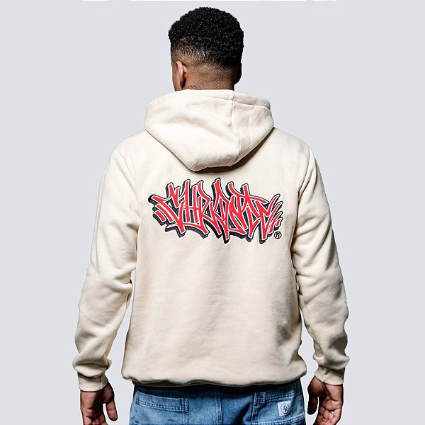 Blusa Moletom Canguru Chronic Street Tag Bege Original
