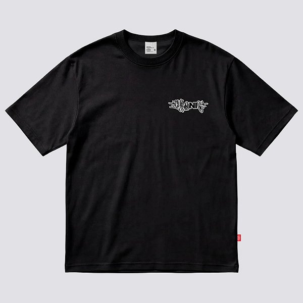 Camiseta Chronic Logo Graffiti Bordado Original Preta