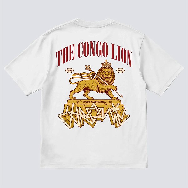 Camiseta Chronic Ponto De Equilibrio Lion Branco