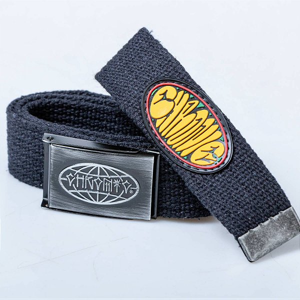 Cinto Tag Bomb Chronic Fivela de Metal Tag World Preto