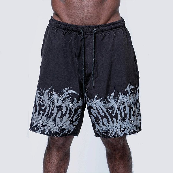 Bermuda Chronic Dark Flames Preto Original