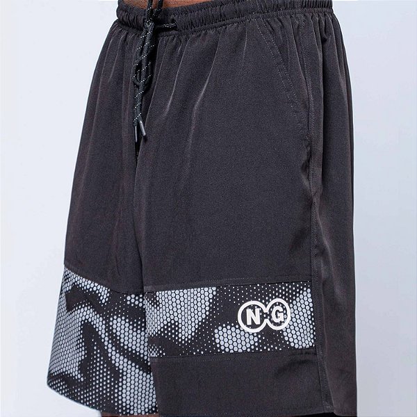 Bermuda Chronic Streetwear Pixel  Preto Original