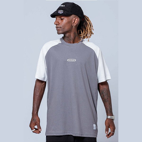 Camiseta Chronic Streetwear Recorte Cinza Original