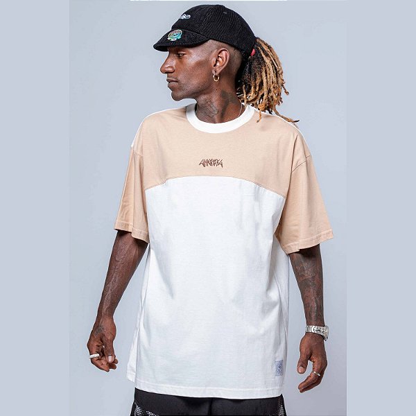 Camiseta Chronic Streetwear Recorte Bege Original