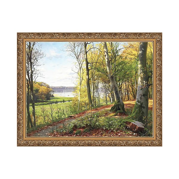 Caminho na Floresta com Vista do Lago
