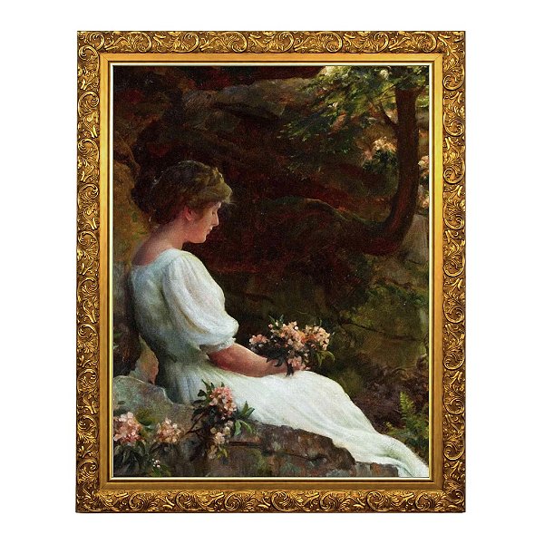 Dama em Jardim de Rosas