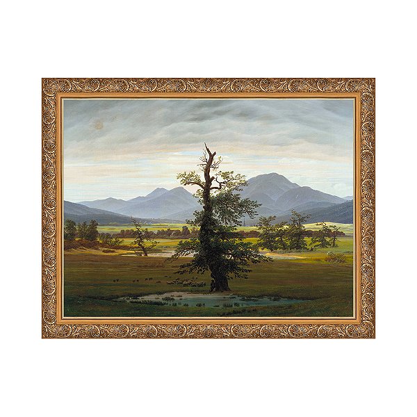 Paisagem da aldeia à luz da manhã