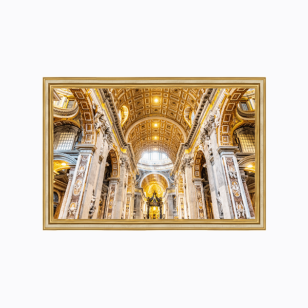 Interior da basilica São Pedro