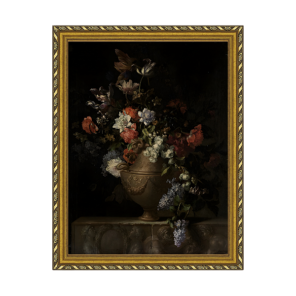 Vida de flores em vaso