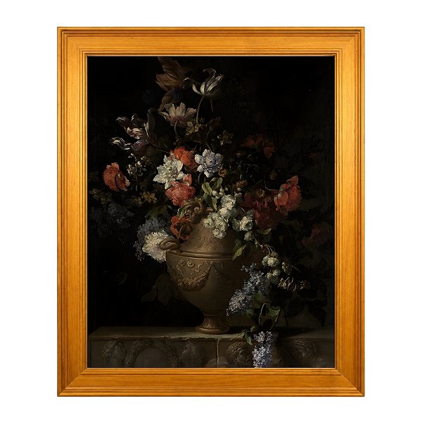 Vida de flores em vaso