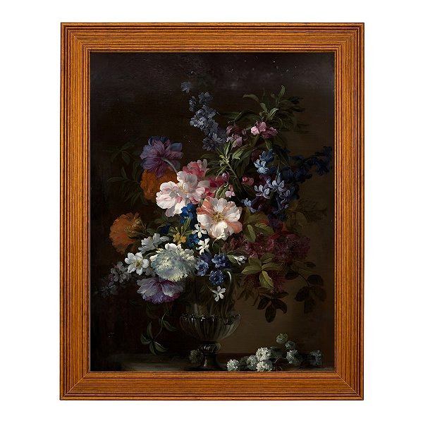 Vaso de flores sobre um encanto