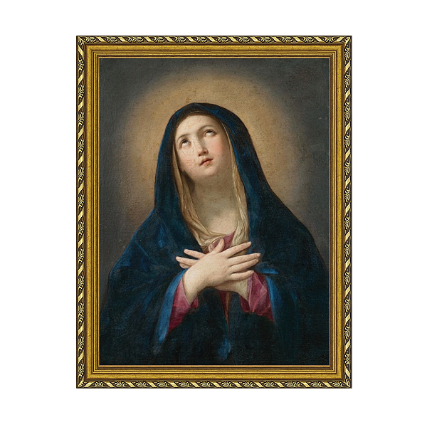 A Virgem Maria em oração