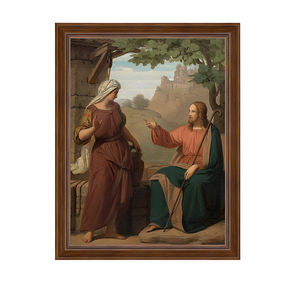 Cristo e a mulher samaritana junto ao poço