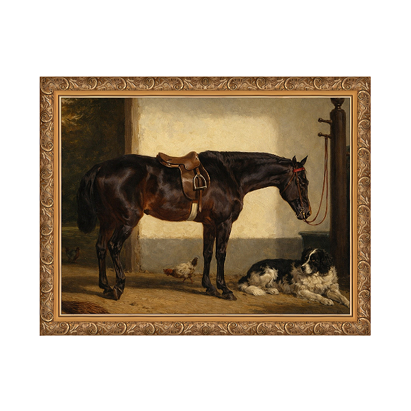 Um amigo leal no estábulo