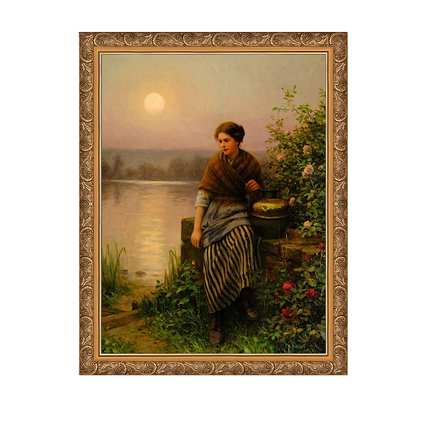 Colhendo Rosas ao Entardecer