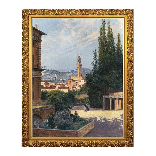 Vista do Palazzo Vecchio a partir dos Jardins Boboli, Florença