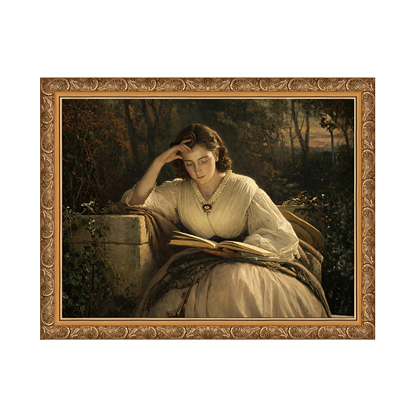 Mulher Lendo, Retrato da Esposa do Artista (1863)