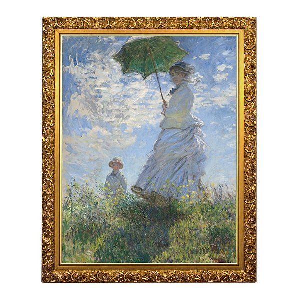 Mulher com um guarda-sol – Madame Monet e seu filho (1875)