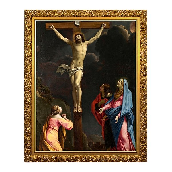 Cristo na cruz com a Virgem e os Santos