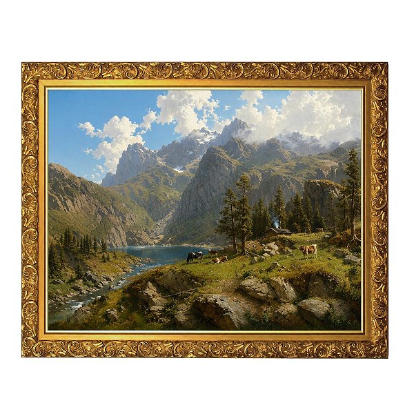 O lago Murgsee, na Suíça, em Glaris