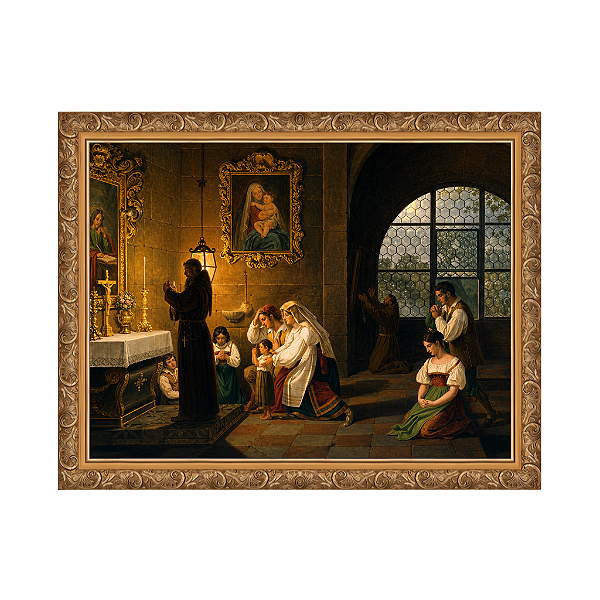 Interior de uma igreja italiana (1830)